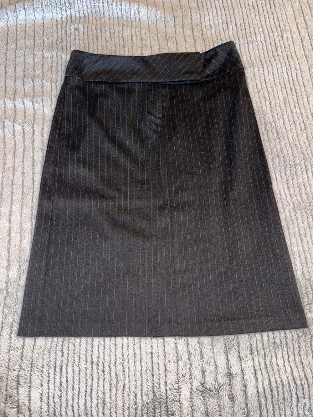 Women's Black Pinstripe Skirt